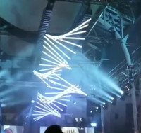Discothèque Plafond Décor Treuil Cinétique LED Boule Lumière DMX Tube De Levage Art-Net Éclairage Contrôle Scène pour Fête Live Concert sACN