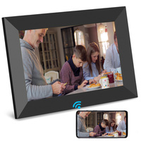 Bingkai Foto Digital WiFi Pintar Layar IPS 8 inci Fungsi Jam Putar Otomatis Dukungan MP4 Penyimpanan 32GB Aplikasi Frameo