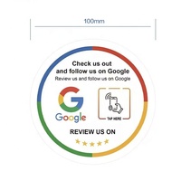 Carte de visite personnalisée avec logo, mini-étiquette, taille standard, carte de commentaires Google, époxy RFID 213/215/216 T5577 13.56MHz NFC, étanche, entreprise, Em4305