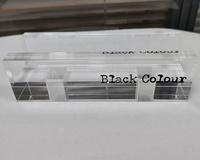 Base de présentation en acrylique personnalisée |   Support de signalisation promotionnel transparent et léger |   Marque autonome pour Block Glossy