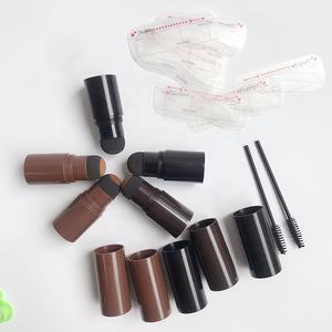 Tampon de sourcils en une étape, étiquette privée, marron, noir, étanche, Kit de tampons de sourcils, pochoir - Product Image 1