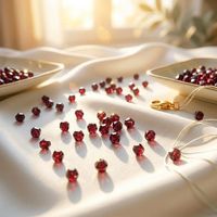 Strass à coudre en époxy diamanté facetté grenat de qualité supérieure 4 mm, perles à 2 pointes pour broderie machine YAXI P241, durables pour vêtements