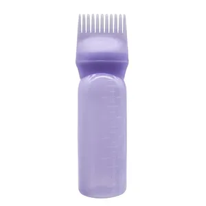 Wholesale Salon Hair Coloring Styling Tools Plastic Dyeing Bottle With Brush Applicator