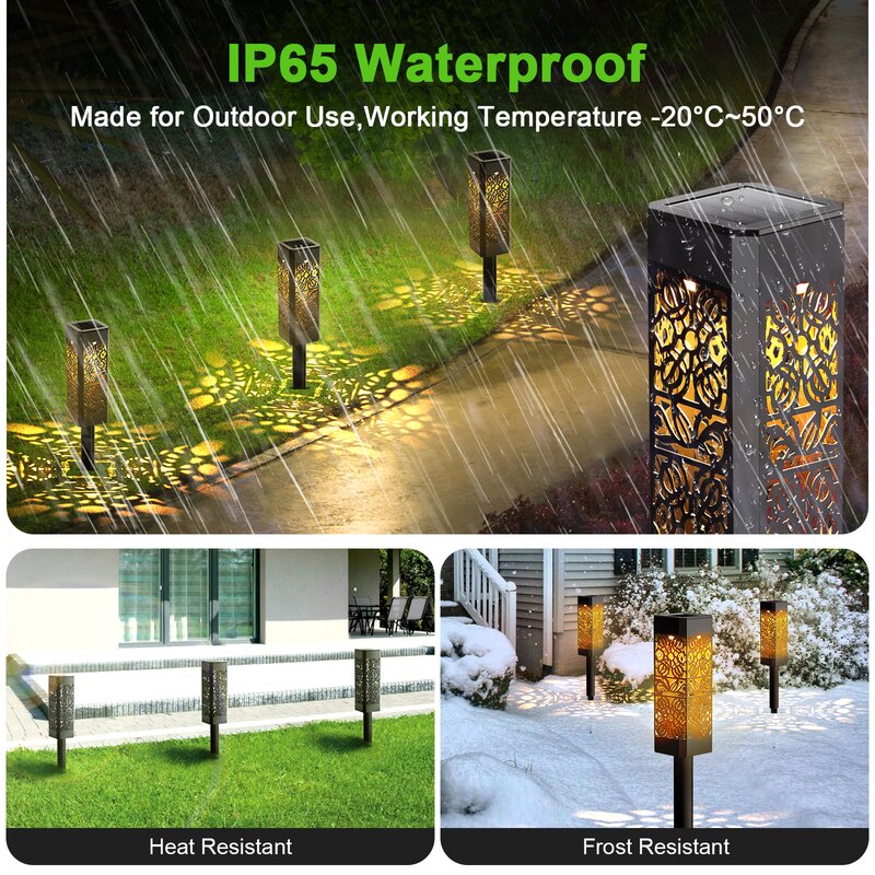 New arrival battery powered integrated LED light waterproof outdoor garden solar light