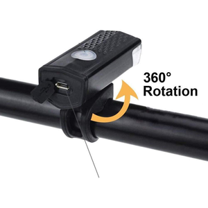 Juego de luces de bicicleta recargables por USB, equipo de luz trasera delantera impermeable, accesorios, faros delanteros y luz trasera para bicicleta - Product Image 4