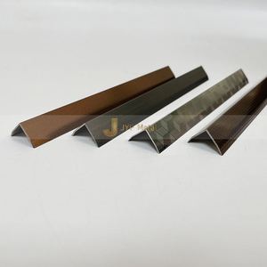 Plaques de couleur en acier inoxydable noir sablé EX237, finitions cuivre antique, or noir, or rose, champagne et garnitures de carreaux miroir noirs - Product Image 2