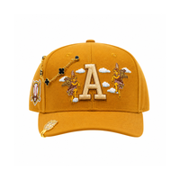 Nouveaux styles Era Casquette de baseball ajustée à 6 panneaux avec patch ange personnalisé, haute qualité, brodée, à visière plate, pour le sport