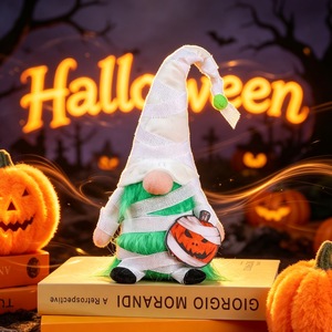 Décoration d'intérieur pour Halloween : Pendentif Gnome Sans Visage Adorable avec Deux Styles (Vampire et Momie) et Citrouille – Idéal pour Fêtes et Cadeaux - Product Image 2