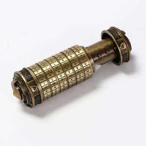 Candado <span class=keywords><strong>Cryptex</strong></span> Mini Rompecabezas Código Da Vinci con Contraseña de Letras Personalizable 15x10x5 cm - Product Image 1