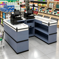 Comptoirs de caisse de supermarché, caisses enregistreuses de centres commerciaux et de magasins de proximité, comptoirs de tabac, d'alcool, de produits frais, de snacks et de bars