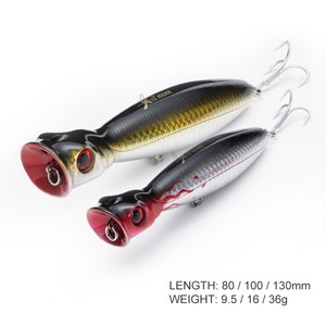 Toplure 5285 <span class=keywords><strong>leurre</strong></span> de pêche popper Topwater Fait Main De Pêche À La Traîne Appâts Spitter GT <span class=keywords><strong>Surface</strong></span> Popping Leurres durable swimbait - Product Image 2