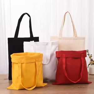 Customizable logo Design Casual Fashion Women's Foldable Portable Canvas Shopping <b>Tote</b> Shoulder <b>Bag</b> with Inner <b>Zipper</b> Pocket - Product Image 6