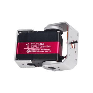 محرك سيرفو DS51150 Gimbal عالي العزم 12 فولت <span class=keywords><strong>Arduino</strong></span> أحادي المحور بعمود مزدوج رقمي روبوت معدني ذراع Baja مؤازرة مقاومة للماء - Product Image 2