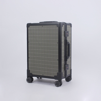 Valise de Voyage Exclusive de Luxe 2025 Distributeur, Entièrement en Aluminium, Panneau Rigide en Aluminium, Taille Adaptée au Voyage, Polyester