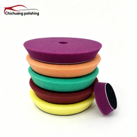 Éponge de découpe en mousse rigide de couleur personnalisée de 6 pouces pour l'élimination des défauts de peinture automobile et de l'oxydation
