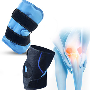 Compression Flexible Fit Knee Ice Pack Wrap for Injuries Reusable Gel Ice Knee Cold Therapy Knee Wrap Hot Cold Compress Brace