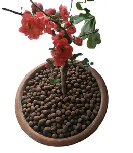 Расширенная глина Pebble Leca для выращивания комнатных растений, 8-12 мм, коричневый камень