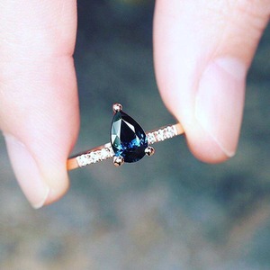 Bague de fiançailles en or 14 carats avec diamant de laboratoire certifié IGI, bijoux de luxe pour mariage, demande en mariage et mariée - Product Image 4