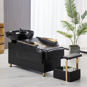 Sillón de Barbería Profesional de Diseño Moderno y Lujoso con Lavabo para Salón de Belleza - Product Image 5