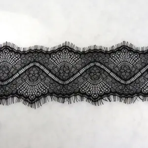 Garment crafts elastic lace trim chantilly bilateral colored in lace LT2144B