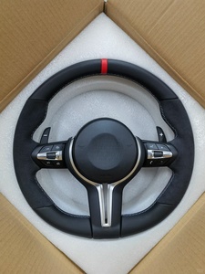 Volant de voiture en cuir noir HF M Sport pour <span class=keywords><strong>BMW</strong></span> Série <span class=keywords><strong>F</strong></span> F20 F22 F23 F30 F33 F34 X1 F48 X5 F15 X3 F25 <span class=keywords><strong>M3</strong></span> F80 E90 E70 E84 - Product Image 1