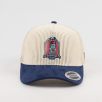Casquette de camionneur en velours côtelé personnalisée avec logo brodé, visière pré-courbée, dos en maille sport, unisexe, 5 panneaux, pour la plage, vente en gros