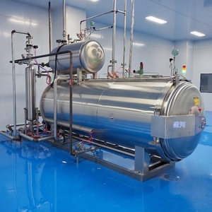Industriale cibo <span class=keywords><strong>Autoclave</strong></span> a vapore storta macchina per vasetti nido di uccello sacchetti essenza di pollo collagene in scatola bevande nutrizionali - Product Image 3