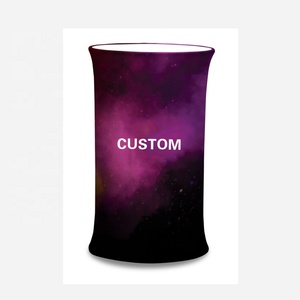 Individuell Bedruckte Umweltfreundliche Polyester Tragbare Messetheke Ladestation Pop-Up-Tischtheke für Reisebüros - Product Image 3