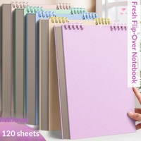 Carnet à spirale PP couleur unie de haute qualité, 100-200 pages, design détachable, idéal comme cadeau