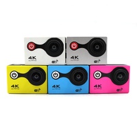 Caméra d'action numérique professionnelle 4K étanche avec zoom numérique grand angle 170°, Wi-Fi et mémoire 32 Go pour casque de vélo