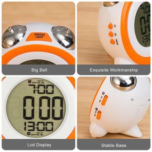 Venta al por mayor doble extra fuerte vibrador LED Sleep Trainer Wake Up Electronic Digital dormitorio reloj despertador inteligente con calendario - Product Image 2