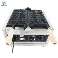 Prix usine industriel poisson forme Taiyaki gaufrier électrique Commercial croustillant fabricant pour usage domestique Offre Spéciale