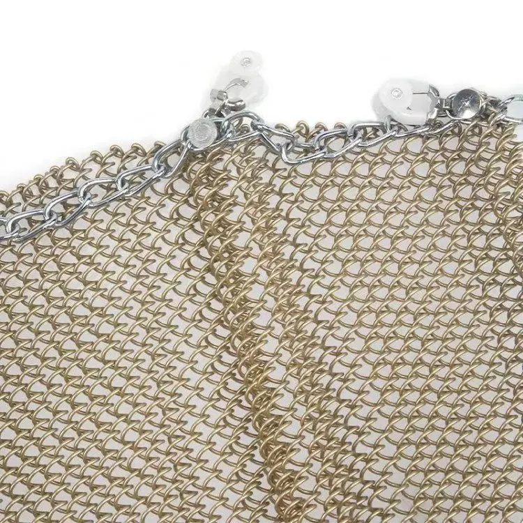 Diamond Wire Mesh Curtain Stainless Steel Aluminium Alloy Metal Decorative Wire Mesh