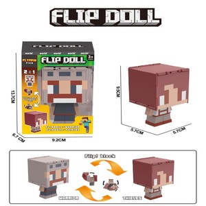 Figurines de jouets en plastique ABS de style flip pour enfants, incluant Enderman, Creeper et Guardian - Product Image 3