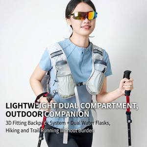Mochila de Hidratación Ligera, Chaleco de Malla Transpirable 3D para <span class=keywords><strong>Trail</strong></span> <span class=keywords><strong>Running</strong></span>, Maratón, Senderismo, Ciclismo, con Bolsillo Dedicado para Teléfono - Product Image 5