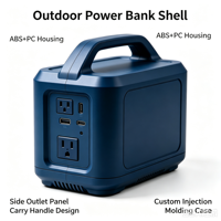 Boîtier de batterie externe ODM OEM en plastique ABS PC, moulage par injection personnalisé avec atelier de moulage intégré