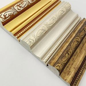 Bande décorative pour la maison taille bâton garniture murale moulure fond décoration murale <span class=keywords><strong>blanc</strong></span> doré noir taille moulage - Product Image 1