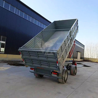 Remorque agricole à benne basculante robuste pour tracteur, idéale pour le transport de céréales et de produits agricoles