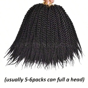 Extensiones de Cabello Sintético Ombre para Trenzas Senegalesas, Crochet, Twist Cubano, en Paquetes de 14, 18 y 22 Pulgadas, Gran Venta - Product Image 2