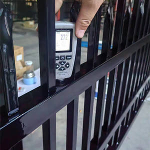 Clôture de jardin en <span class=keywords><strong>fer</strong></span> <span class=keywords><strong>forgé</strong></span> de qualité commerciale avec <span class=keywords><strong>porte</strong></span> de clôture en métal pour décor de restaurant - Product Image 4