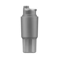 Gobelet en acier inoxydable portable haut de gamme grande capacité Double paille à boire moderne élégant isolé sous vide