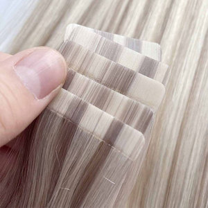 Ekstensi Rambut Manusia Asli Berkualitas Tinggi 100% Double Drawn Invisible Seamless <span class=keywords><strong>Tape</strong></span> in Virgin Human <span class=keywords><strong>Hair</strong></span> Extension Russian <span class=keywords><strong>Tape</strong></span> in <span class=keywords><strong>Hair</strong></span> <span class=keywords><strong>Extensions</strong></span> - Product Image 3