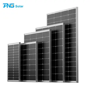 新型单声道12v 24v 50w 100瓦150瓦200瓦250瓦小型太阳能电池板光伏模块，适用于照明和家庭。