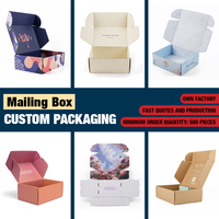Boîtes d'emballage en carton ondulé personnalisées en lot pour usine d'encre de soja, étuis pliables en kraft pour petits articles, vente au détail et e-commerce