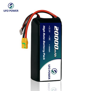 Полутвердая батарея <span class=keywords><strong>UFO</strong></span> POWER UAV, 20000 мАч 444WH 22,2 В 30C, высокоразрядная литиевая батарея с низким сопротивлением для дрона - Product Image 3