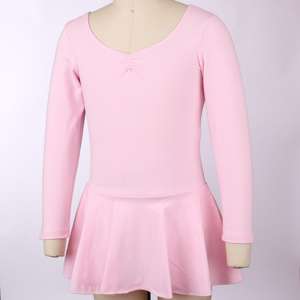 Dancewear katun pakaian balet lengan panjang gadis <span class=keywords><strong>Leotard</strong></span> nyaman tari klasik balet untuk pertunjukan tari balet - Product Image 3