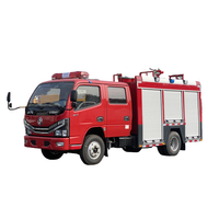 Camion de pompiers Dongfeng à double rangée de sièges, nouvelle technologie, sauvetage d'urgence, 4x2, réservoir d'eau