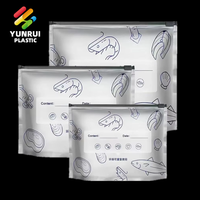 Sachet de congélation à fermeture éclair, emballage auto-scellant en aluminium pour la conservation des aliments frais (viande, fruits de mer, poisson, poulet, légumes, fruits)