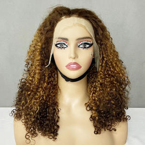 Peluca de encaje frontal con cutículas alineadas, peluca frontal de encaje de cabello humano al por mayor, pelucas rizadas Pixie SDD de 14 pulgadas - Product Image 3