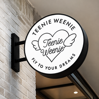 Boîtes lumineuses en acrylique personnalisées pour l'extérieur, logos de porte, enseignes, boîtes lumineuses LED pour la décoration de cafés et de bars